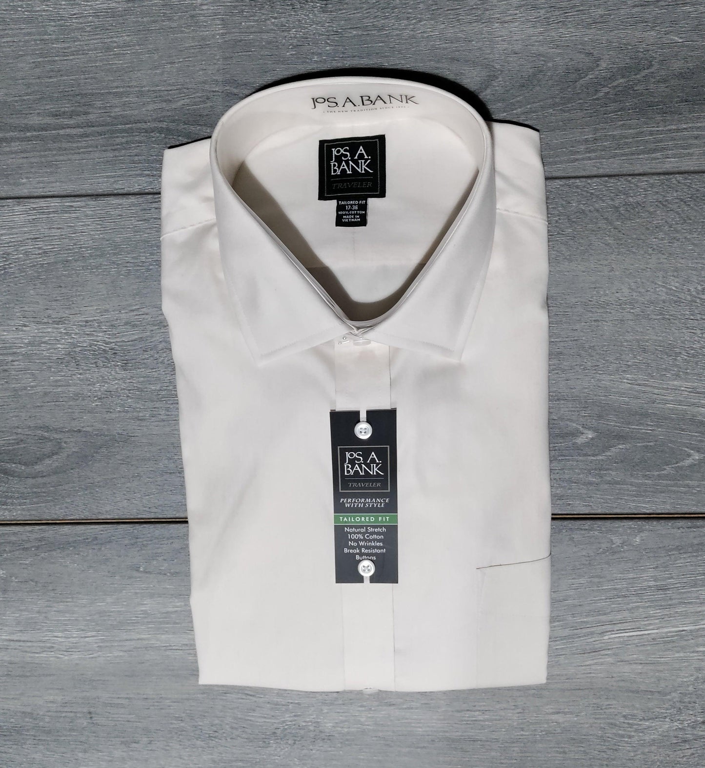 Jos. A Bank Traveler Collection Tailored Fit Dress Shirt - Sons of SPPhillips
