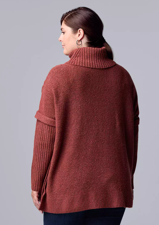 Simply Vera Vera Wang Cable Knit Traveling Poncho