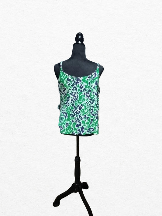 Allen B. Women's Sleeveless Ruffle Top