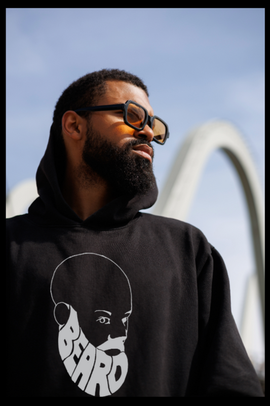 Beard Bro Gray Face Hoodie - Sons of SPPhillips