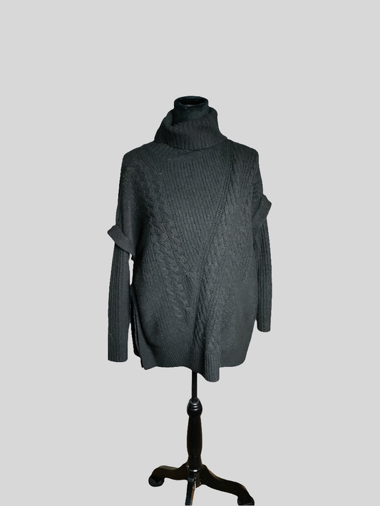 Simply Vera Vera Wang Cable Knit Traveling Poncho