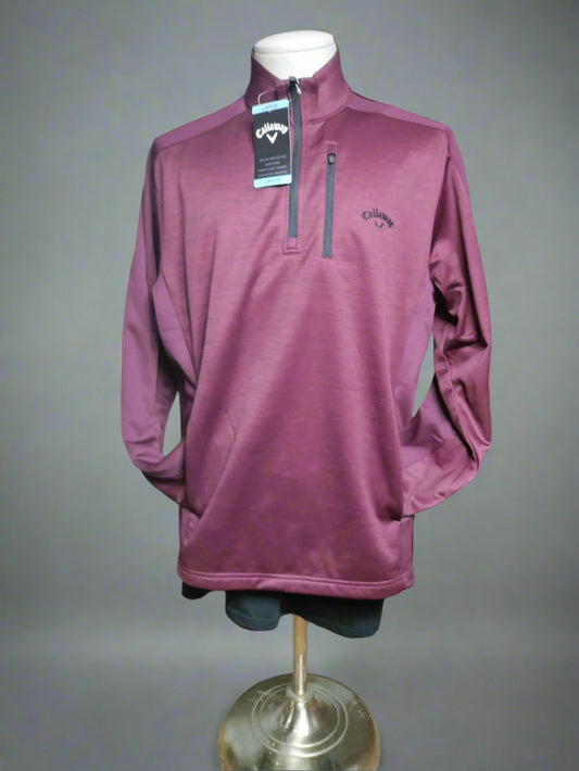 Callaway Men's Quarter-Zip UV Protection Long Sleeve Pullover