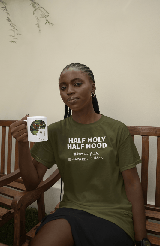 HALF HOLY HALF HOOD "I'll Keep The Faith" Unisex Ultra Cotton Tee