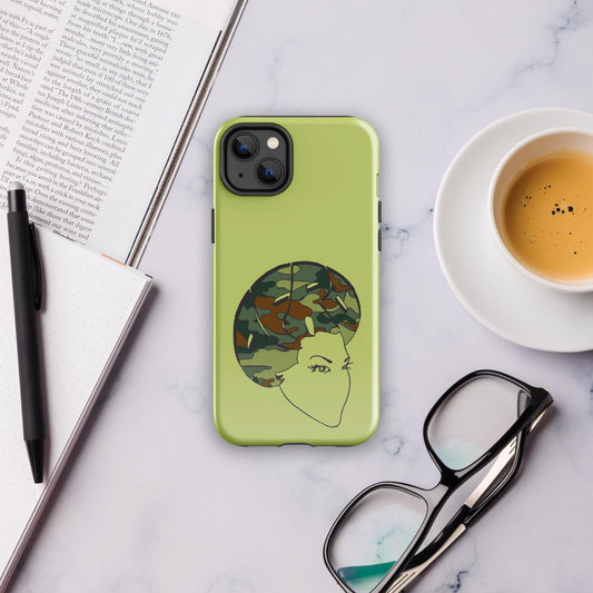 Camo Sistah Fro Tough Case for iPhone® - Sons of SPPhillips