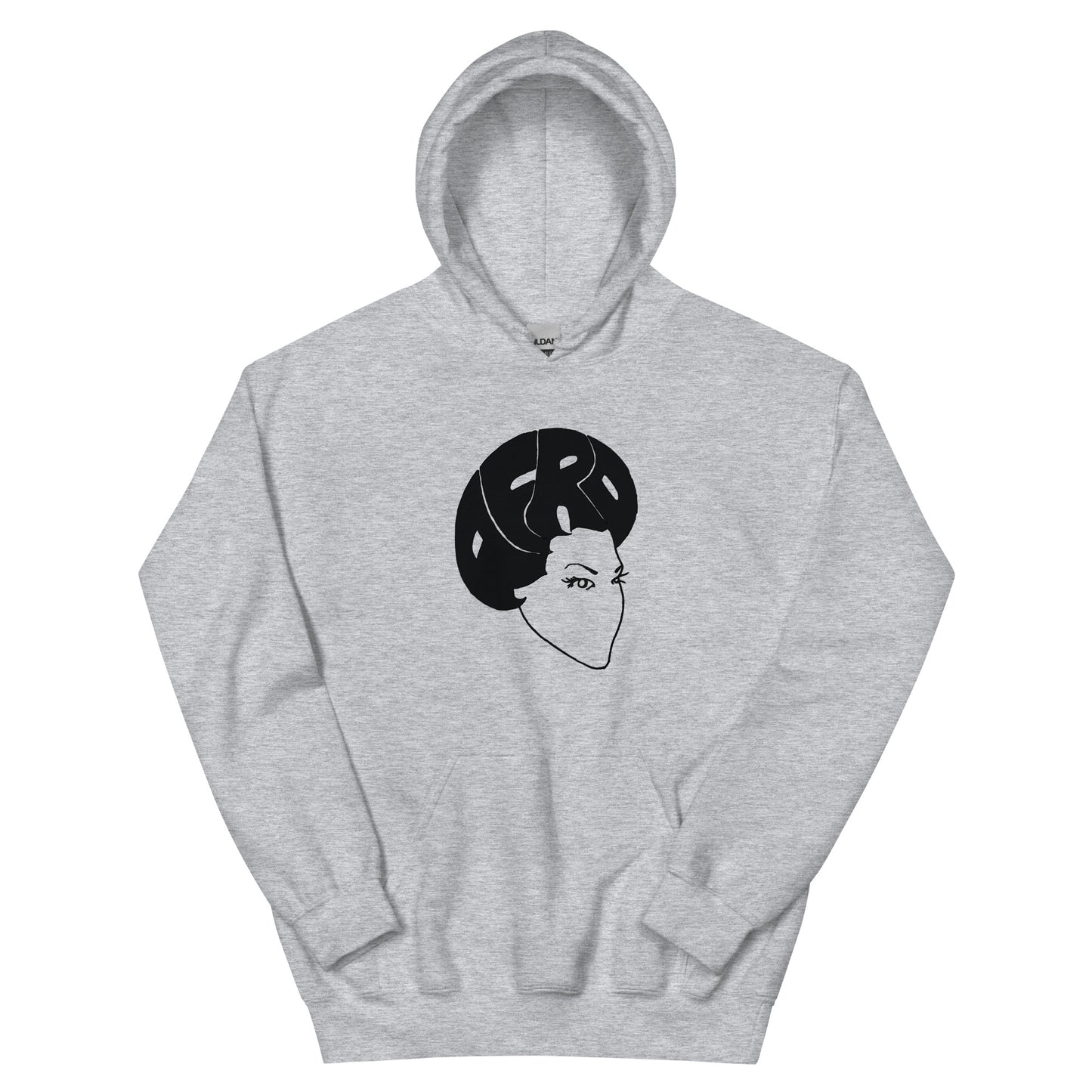 Sistah Fro Black Stencil Hoodie - Sons of SPPhillips