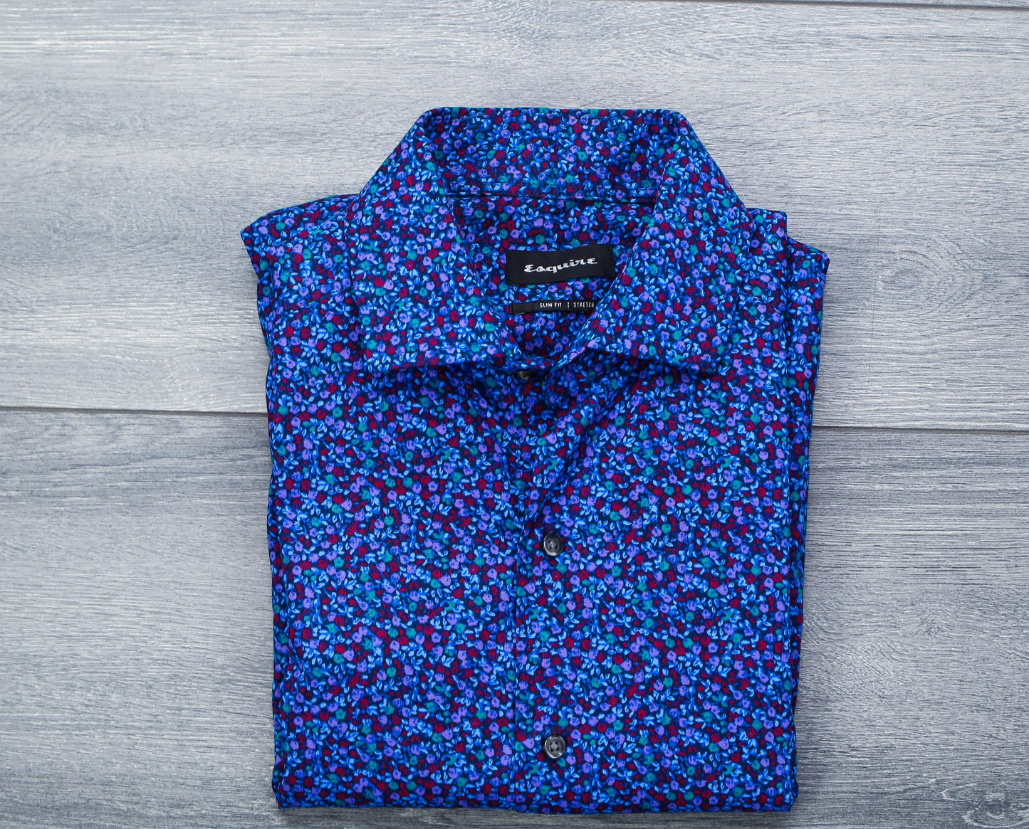 Esquire Floral Slim Fit Dress Shirt - Sons of SPPhillips