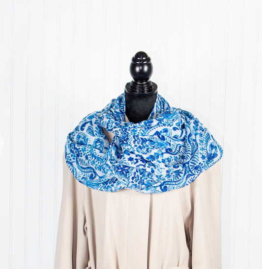 Blue Print infinity Scarf