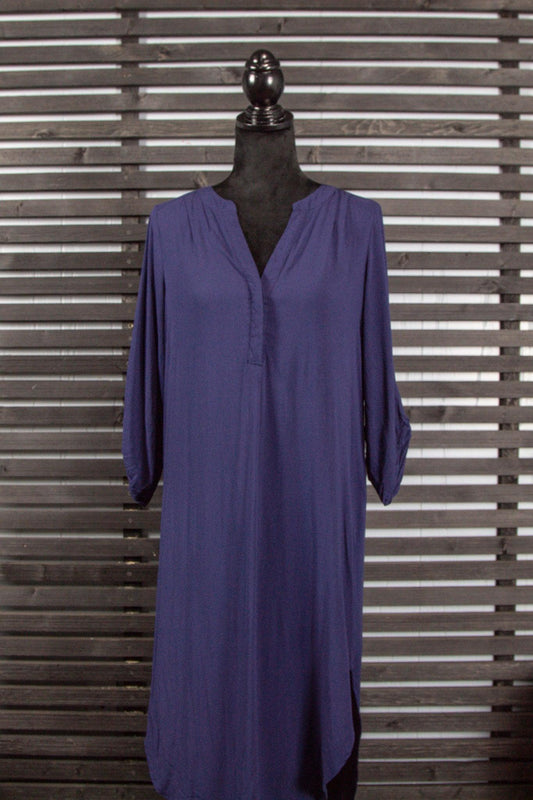 Cable & Gauge Navy Shirt Dress