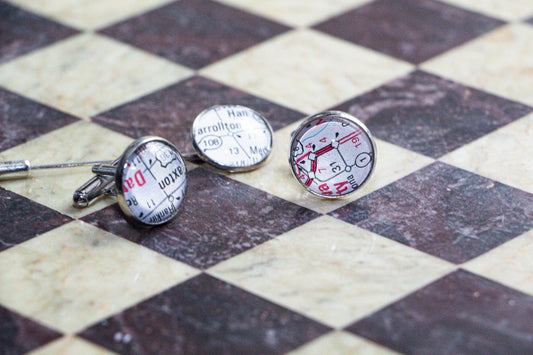 Are we there yet? Map cufflinks set