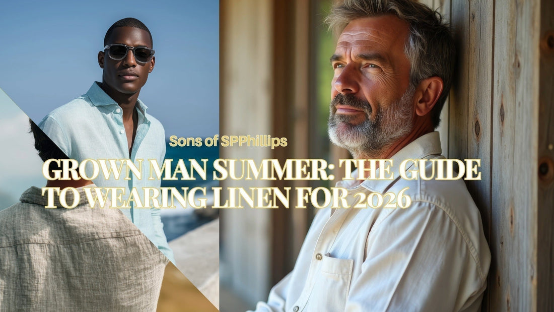 GROWN MAN SUMMER: THE GUIDE TO WEARING LINEN FOR 2026 - Sons of SPPhillips