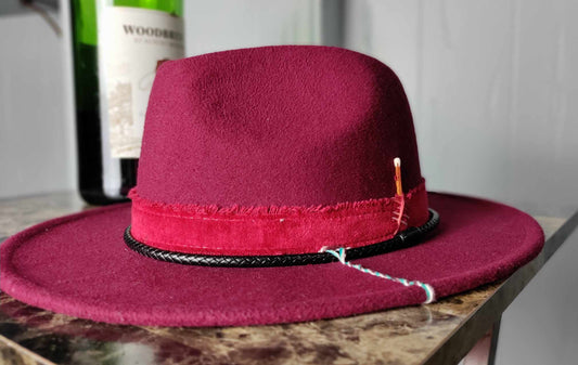 Wine Down Fedora Hat