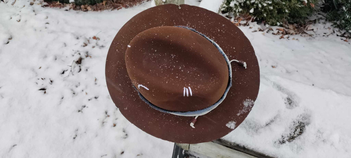 Guerra 1855 Fur Felt Fedora - Restyled/Distressed - Sons of SPPhillips