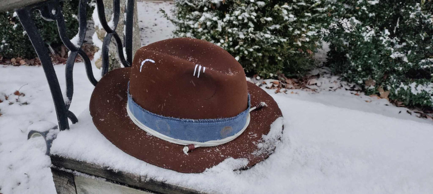 Guerra 1855 Fur Felt Fedora - Restyled/Distressed - Sons of SPPhillips