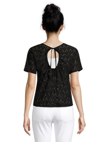 Black Tape Embroidery Blouse - Sons of SPPhillips