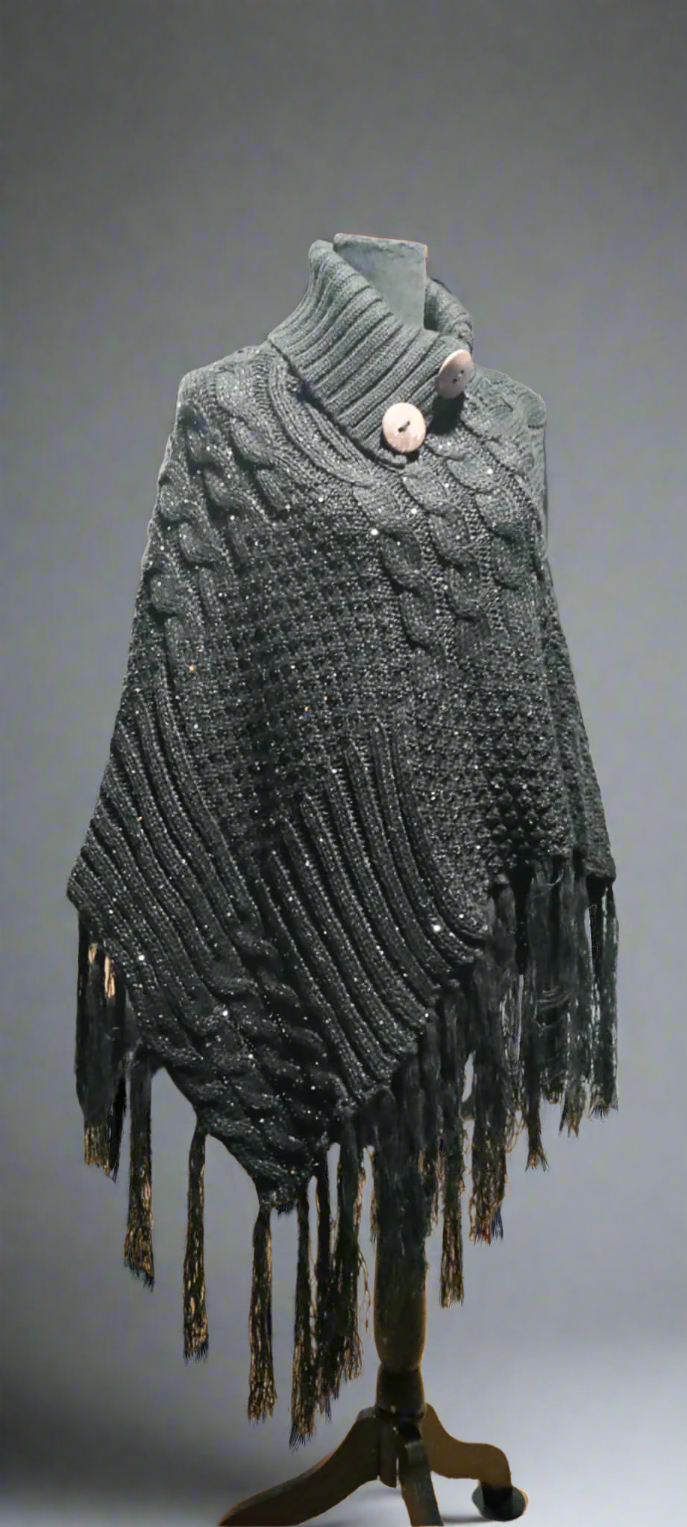 Simonetta Turtleneck Poncho - Sons of SPPhillips