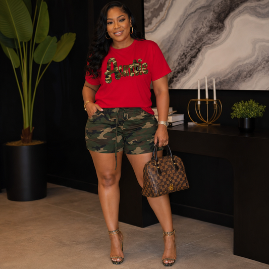 Camo Auntie T-Shirt