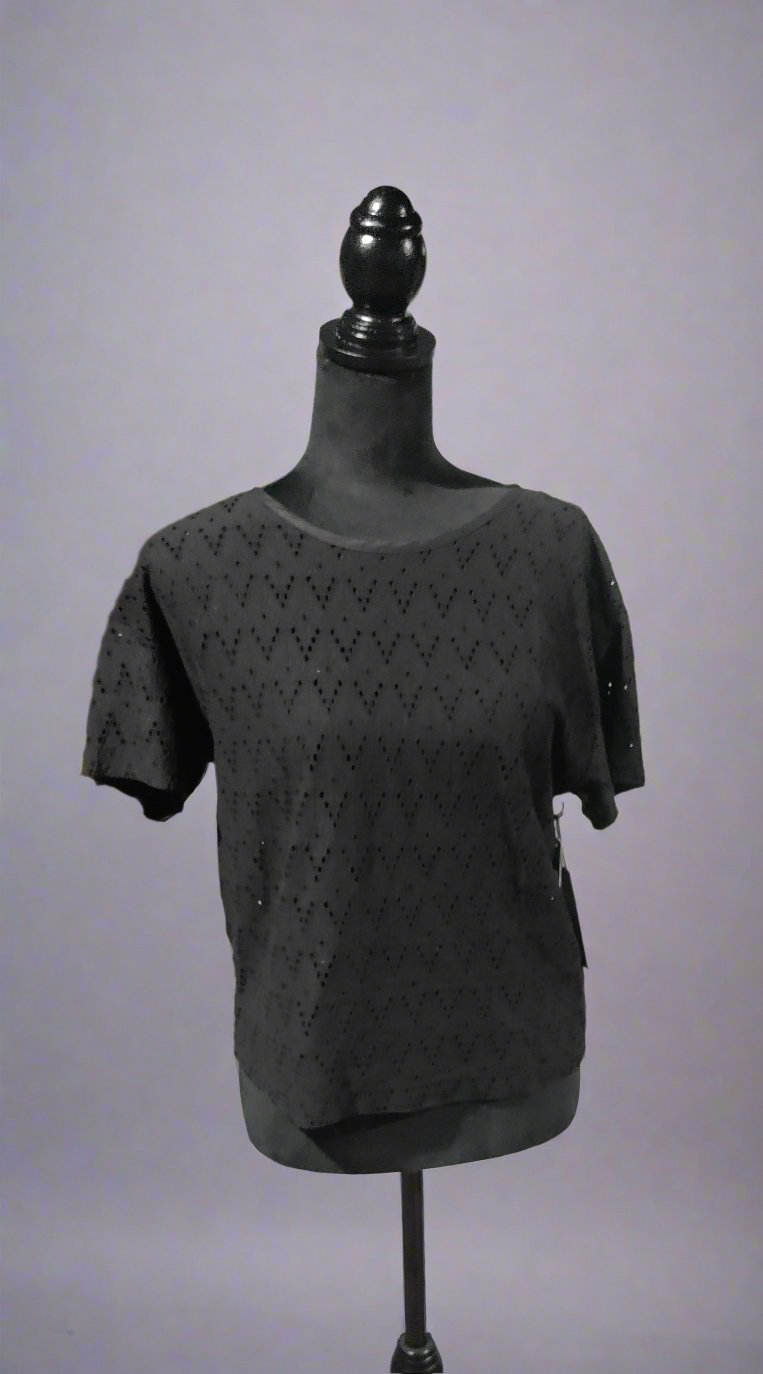 Black Tape Embroidery Blouse - Sons of SPPhillips