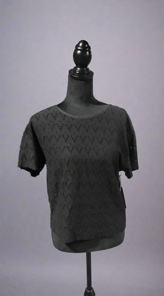 Black Tape Embroidery Blouse - Sons of SPPhillips