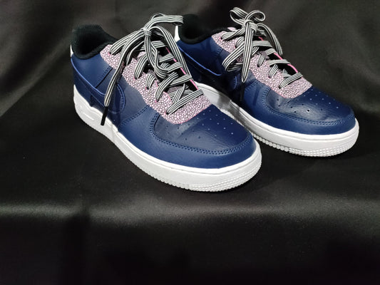 Nike Air Force 1 LV8 4 'Pebble Print - Midnight Navy' - Sons of SPPhillips