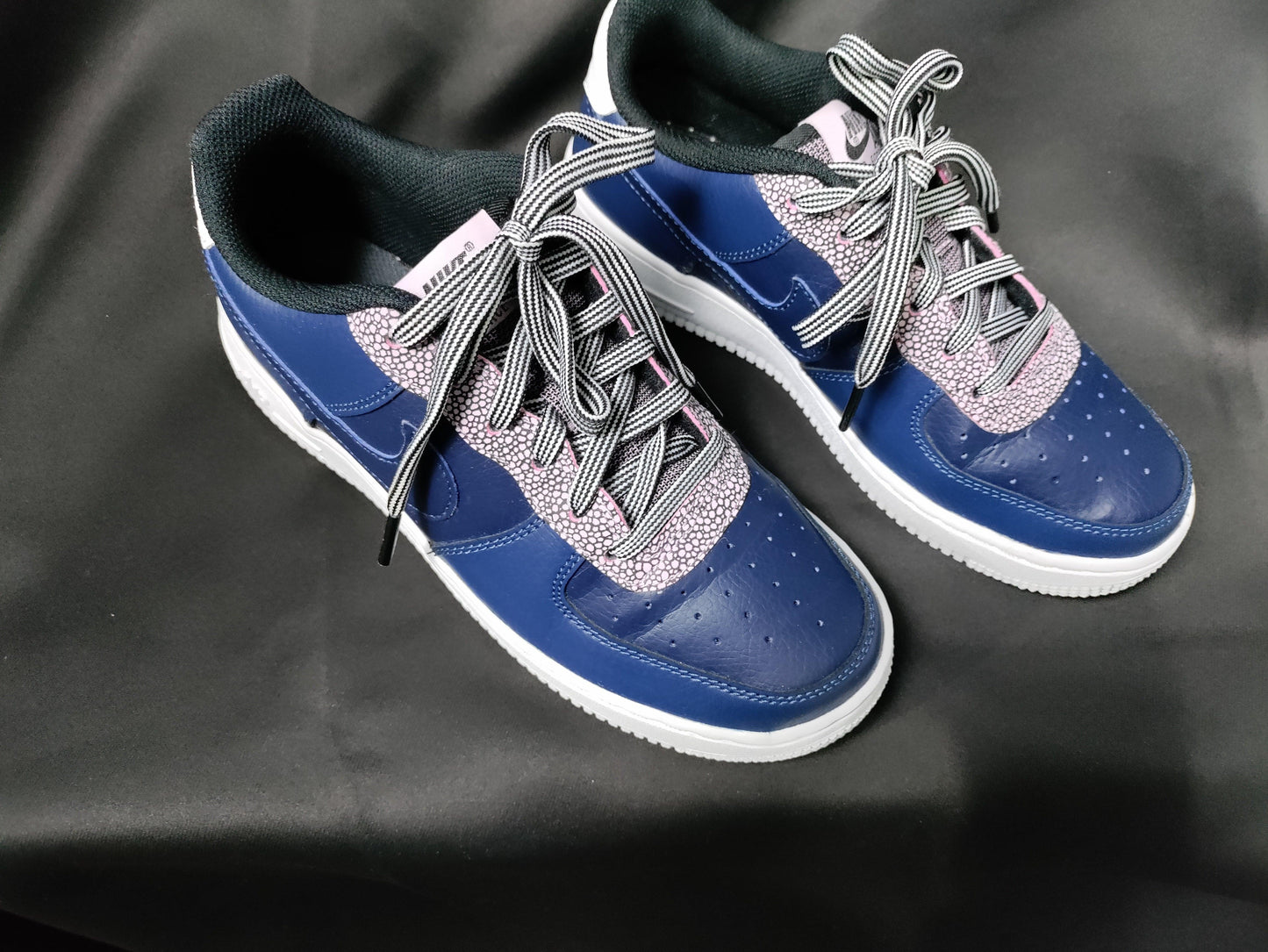 Nike Air Force 1 LV8 4 'Pebble Print - Midnight Navy' - Sons of SPPhillips