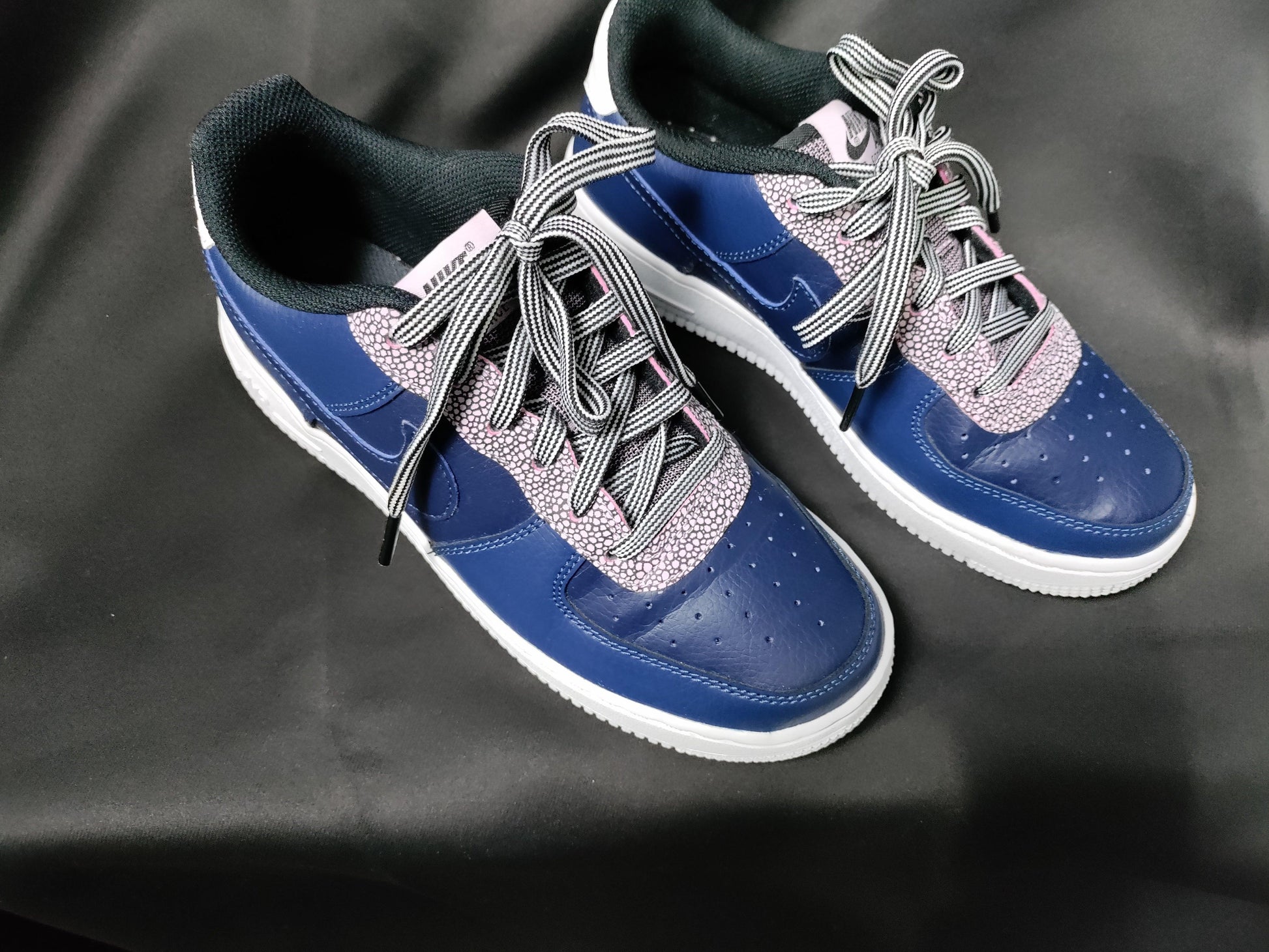 Nike Air Force 1 LV8 4 'Pebble Print - Midnight Navy' - Sons of SPPhillips