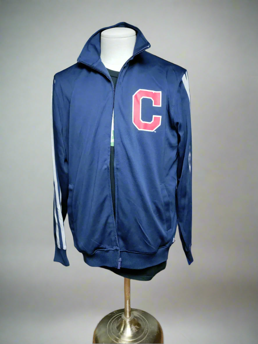 Cleveland Guardians Men's Navy Blue Track Jacket - Sons of SPPhillips