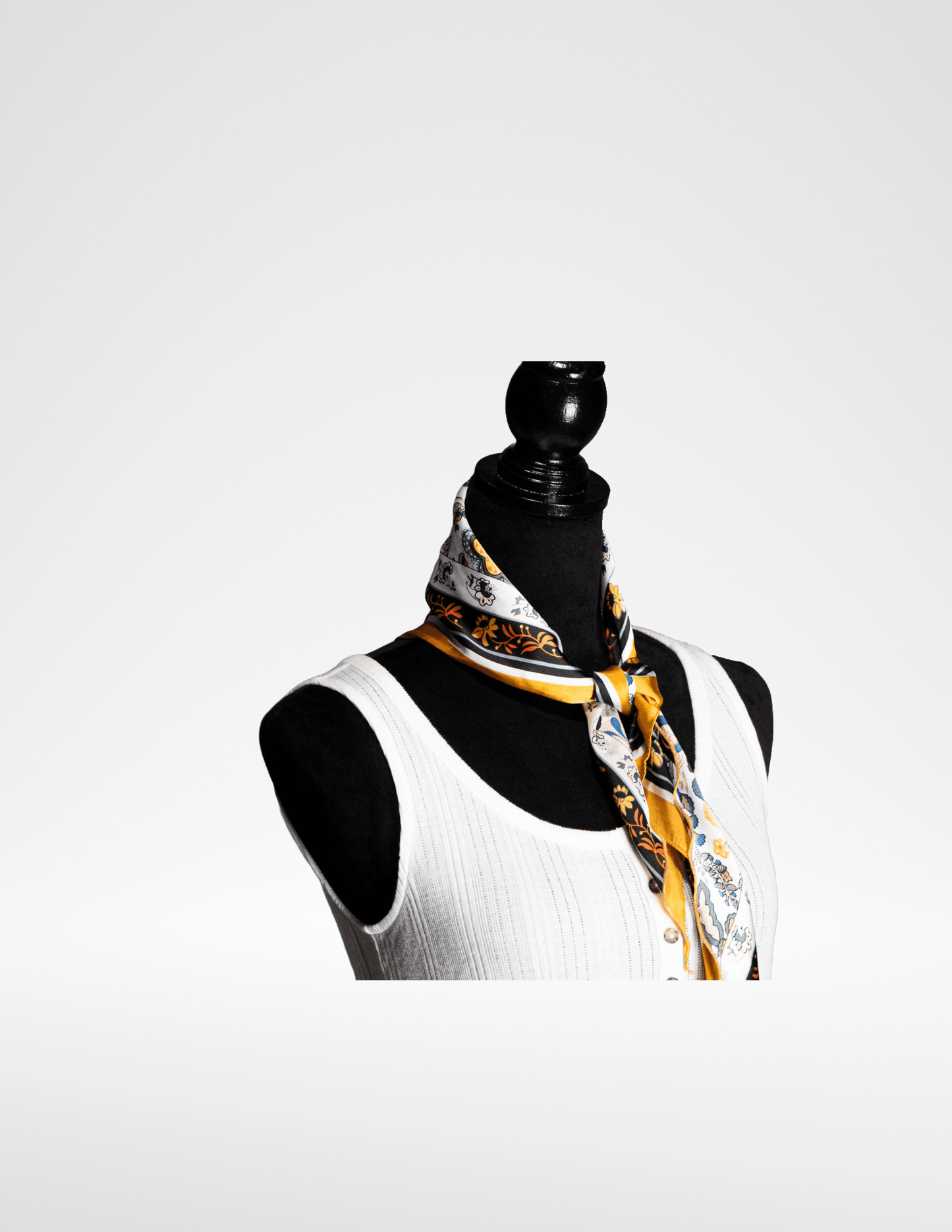 Floral Triangle Silk Neck Scarf - Sons of SPPhillips