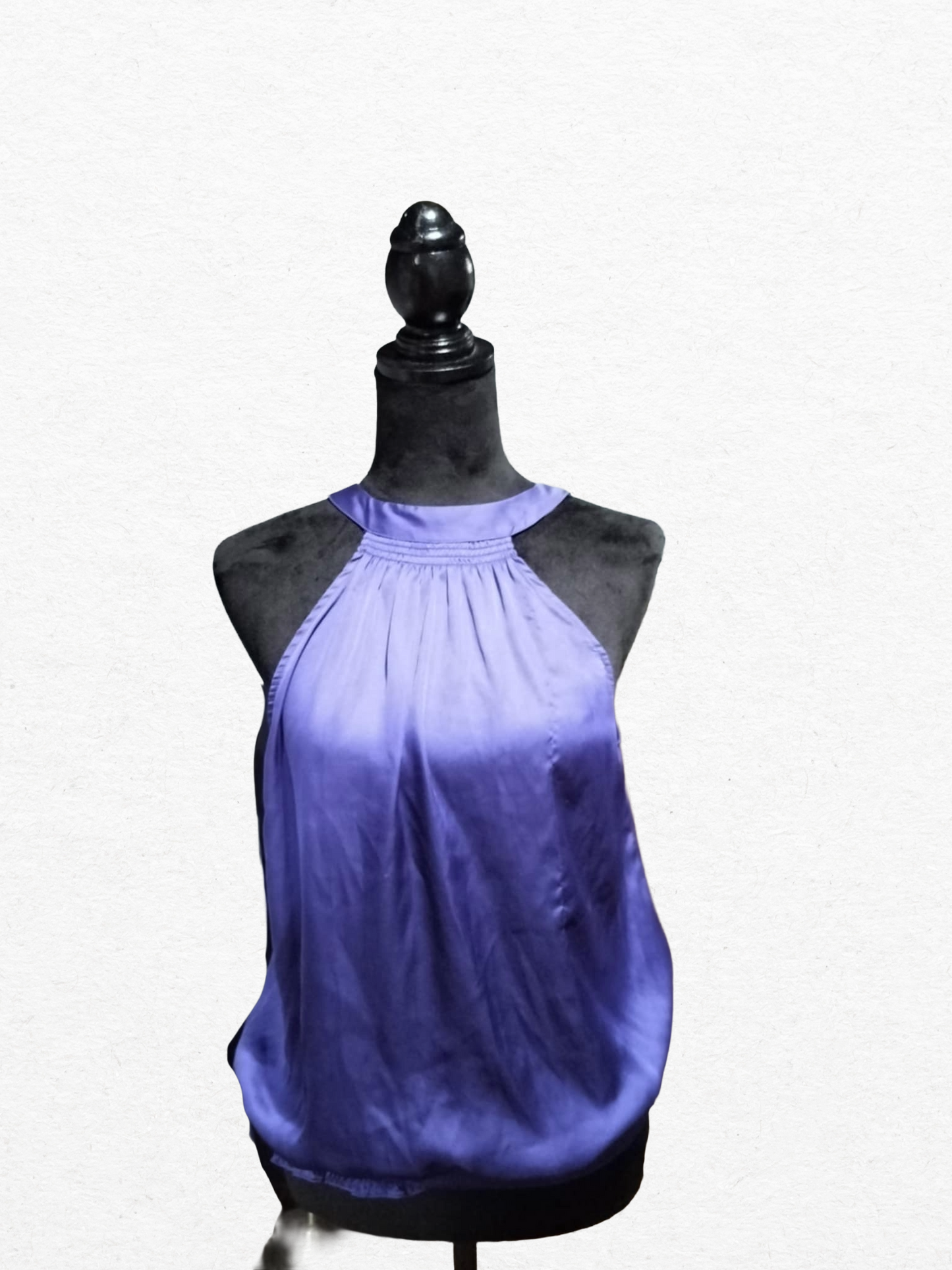 a.n.a Women's Sleeveless Satin Halter Neck Blouse