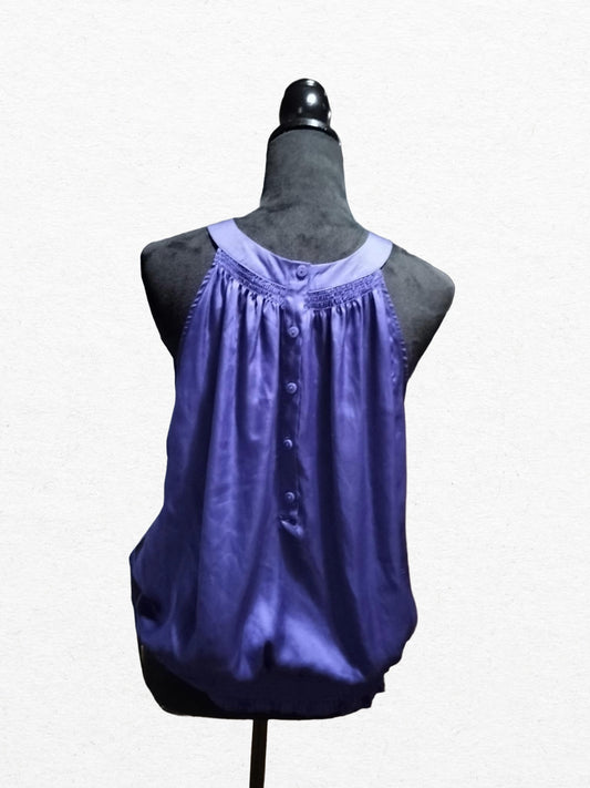 a.n.a Women's Sleeveless Satin Halter Neck Blouse