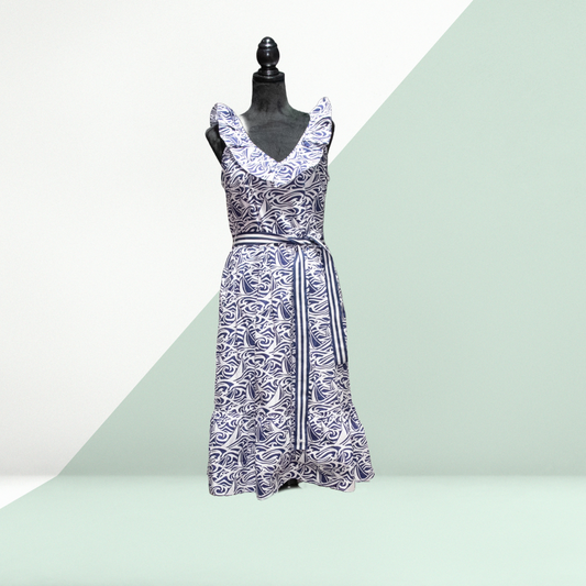 Vineyard Vines Blue White Printed Dress