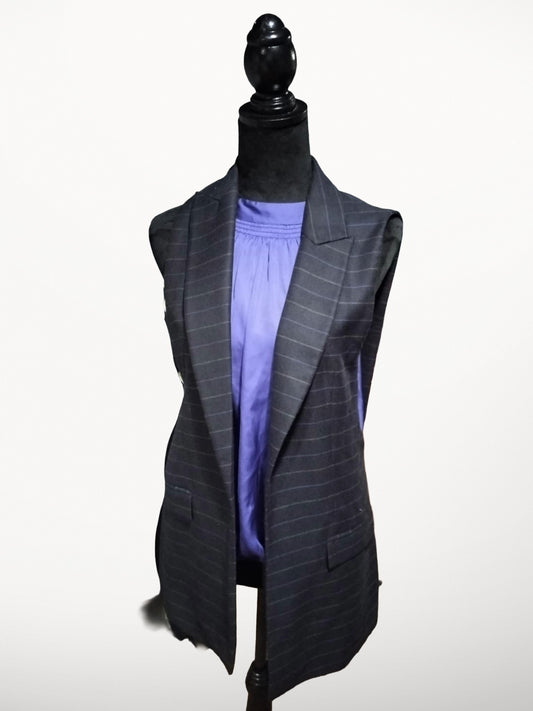 Zara Basic Women's Navy and Black Vest - Sons of SPPhillips