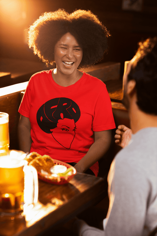 Sistah Fro Black Stencil Tshirt