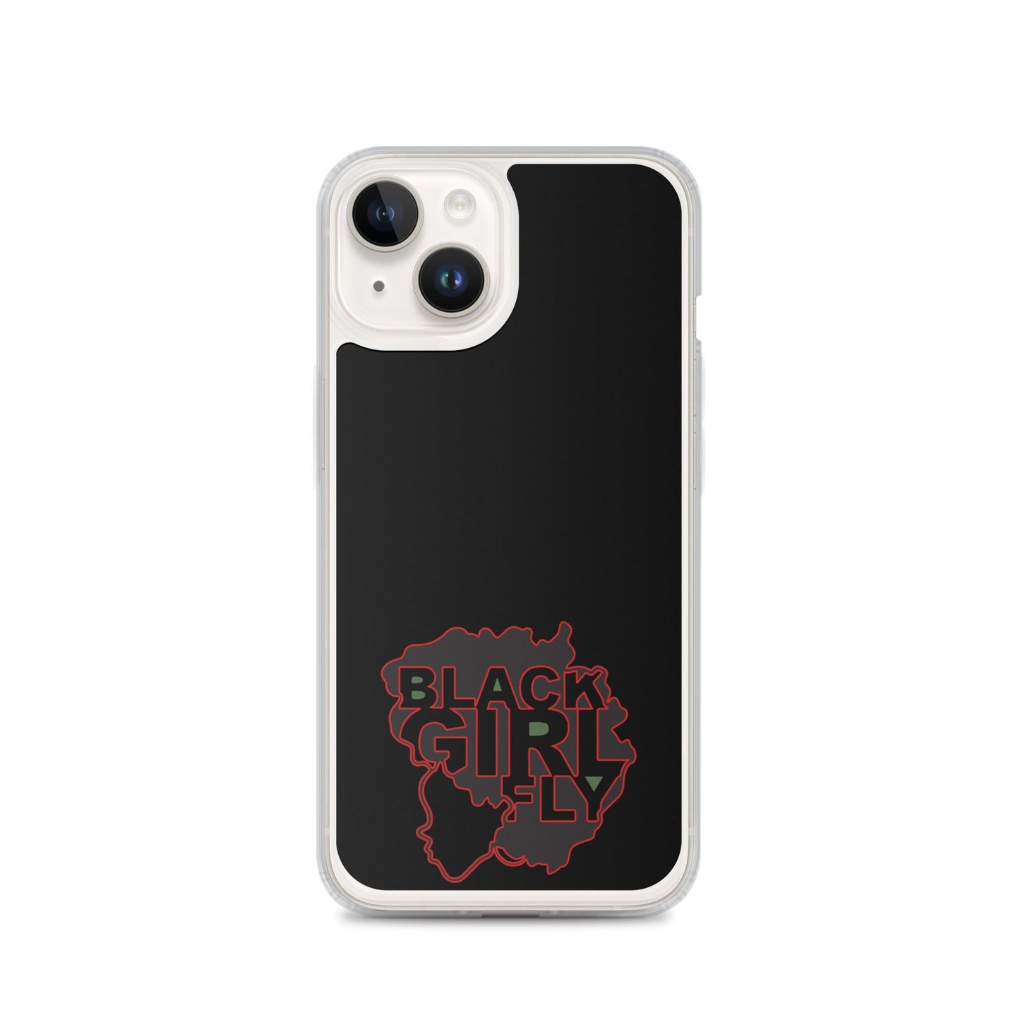 Black Girl Fly "Clear Black" Clear Case for iPhone® - Sons of SPPhillips
