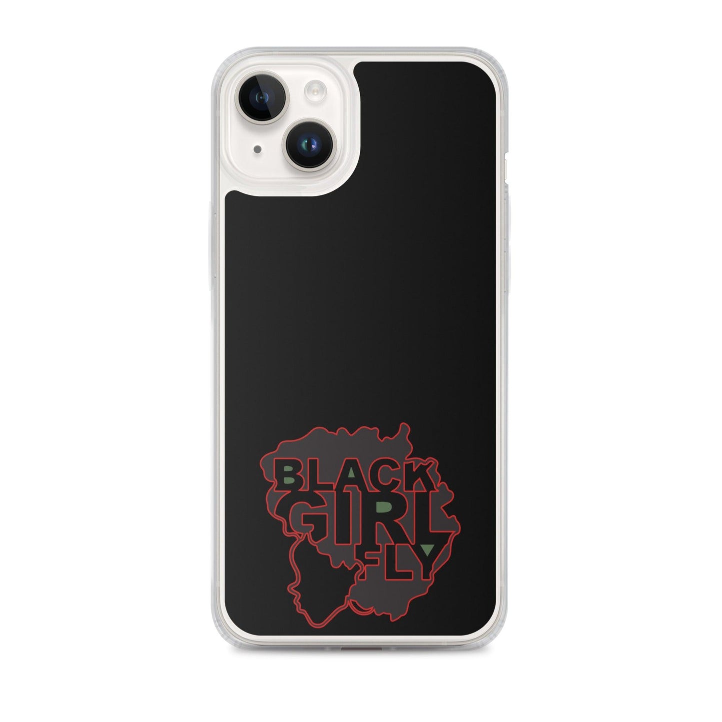 Black Girl Fly "Clear Black" Clear Case for iPhone® - Sons of SPPhillips