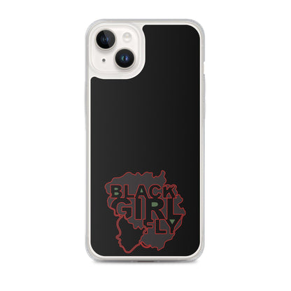Black Girl Fly "Clear Black" Clear Case for iPhone® - Sons of SPPhillips