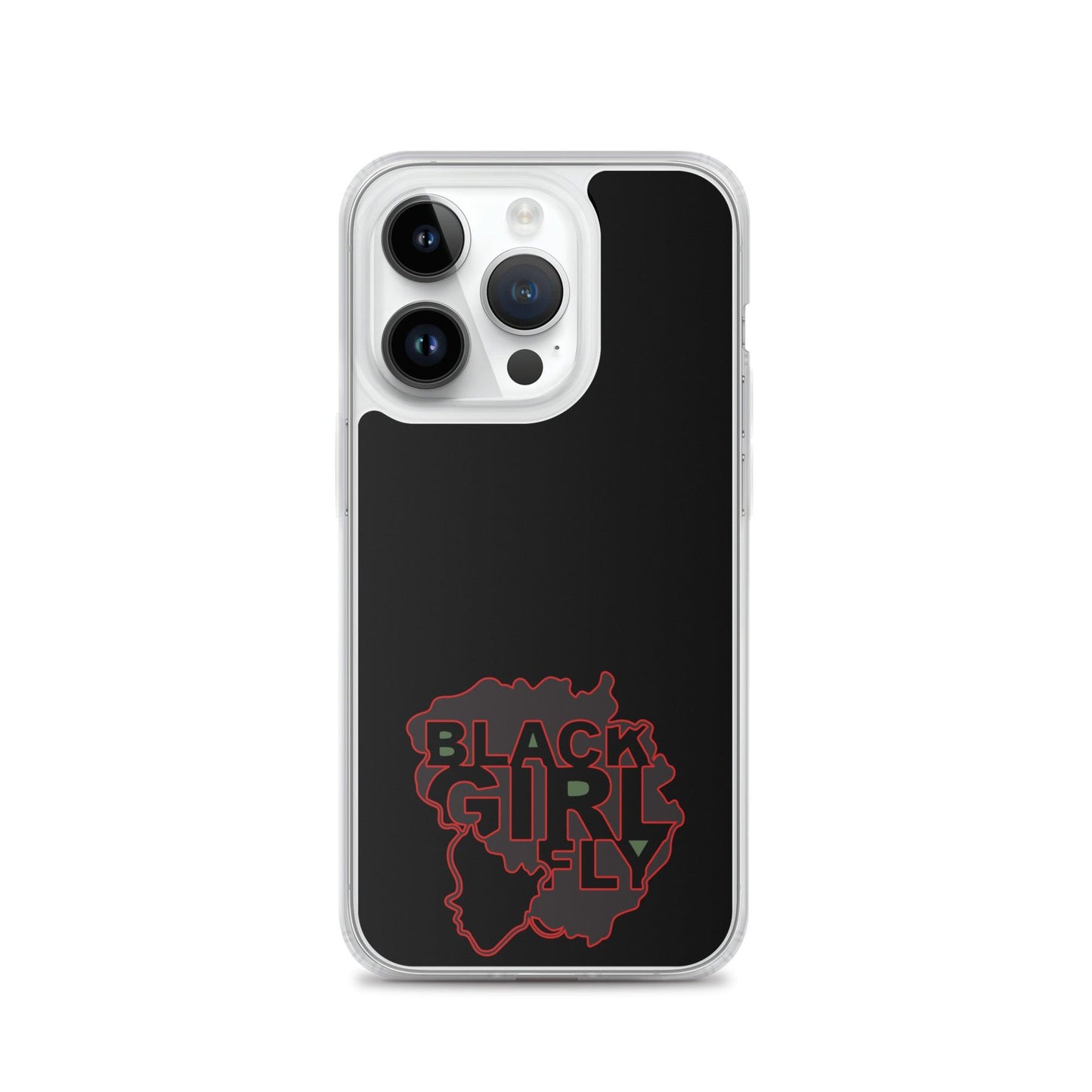 Black Girl Fly "Clear Black" Clear Case for iPhone® - Sons of SPPhillips
