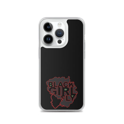 Black Girl Fly "Clear Black" Clear Case for iPhone® - Sons of SPPhillips