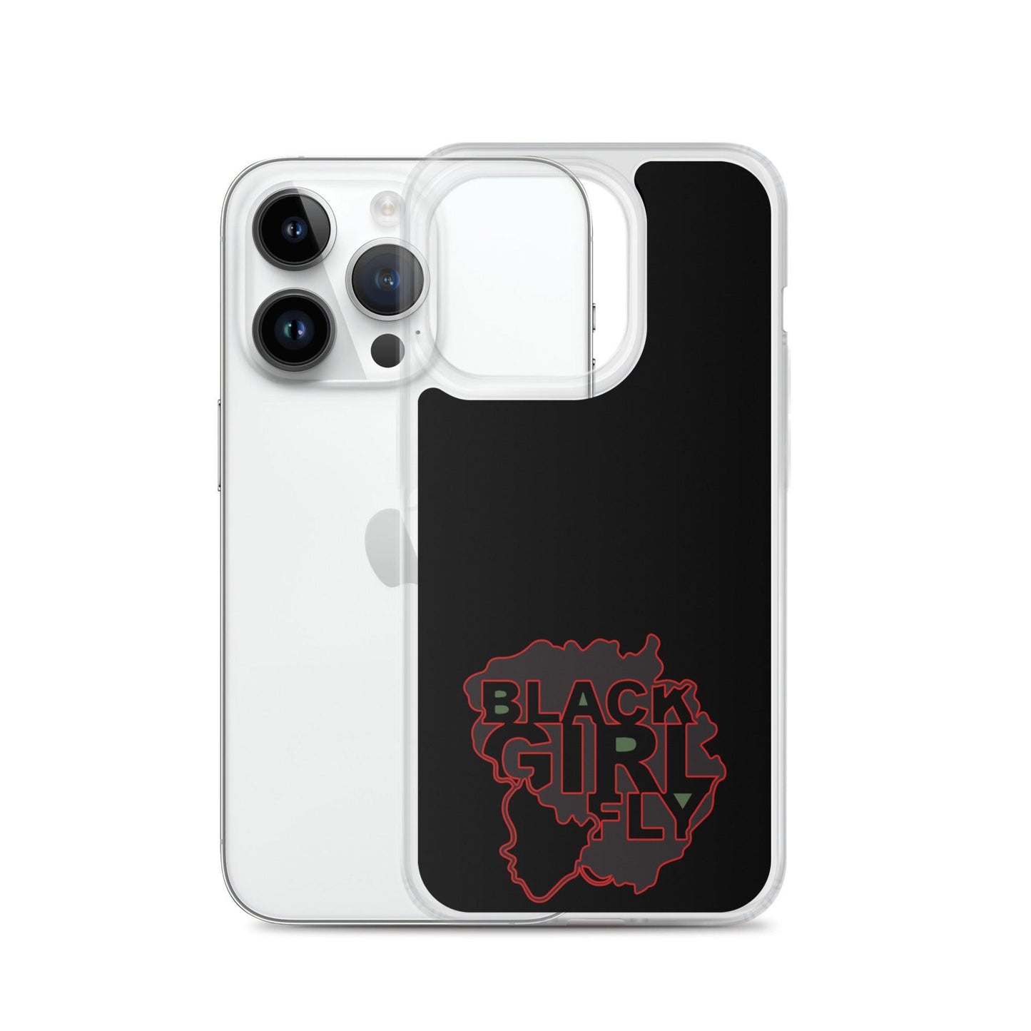 Black Girl Fly "Clear Black" Clear Case for iPhone® - Sons of SPPhillips