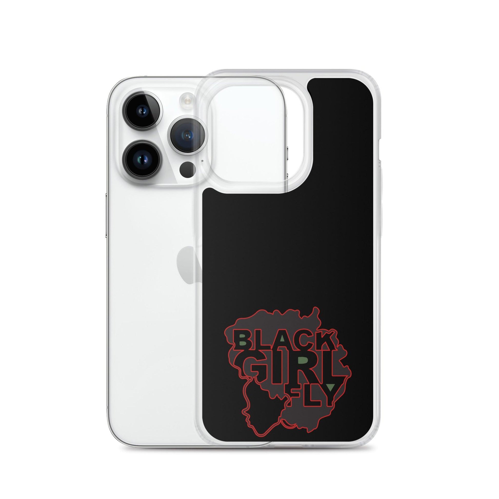 Black Girl Fly "Clear Black" Clear Case for iPhone® - Sons of SPPhillips