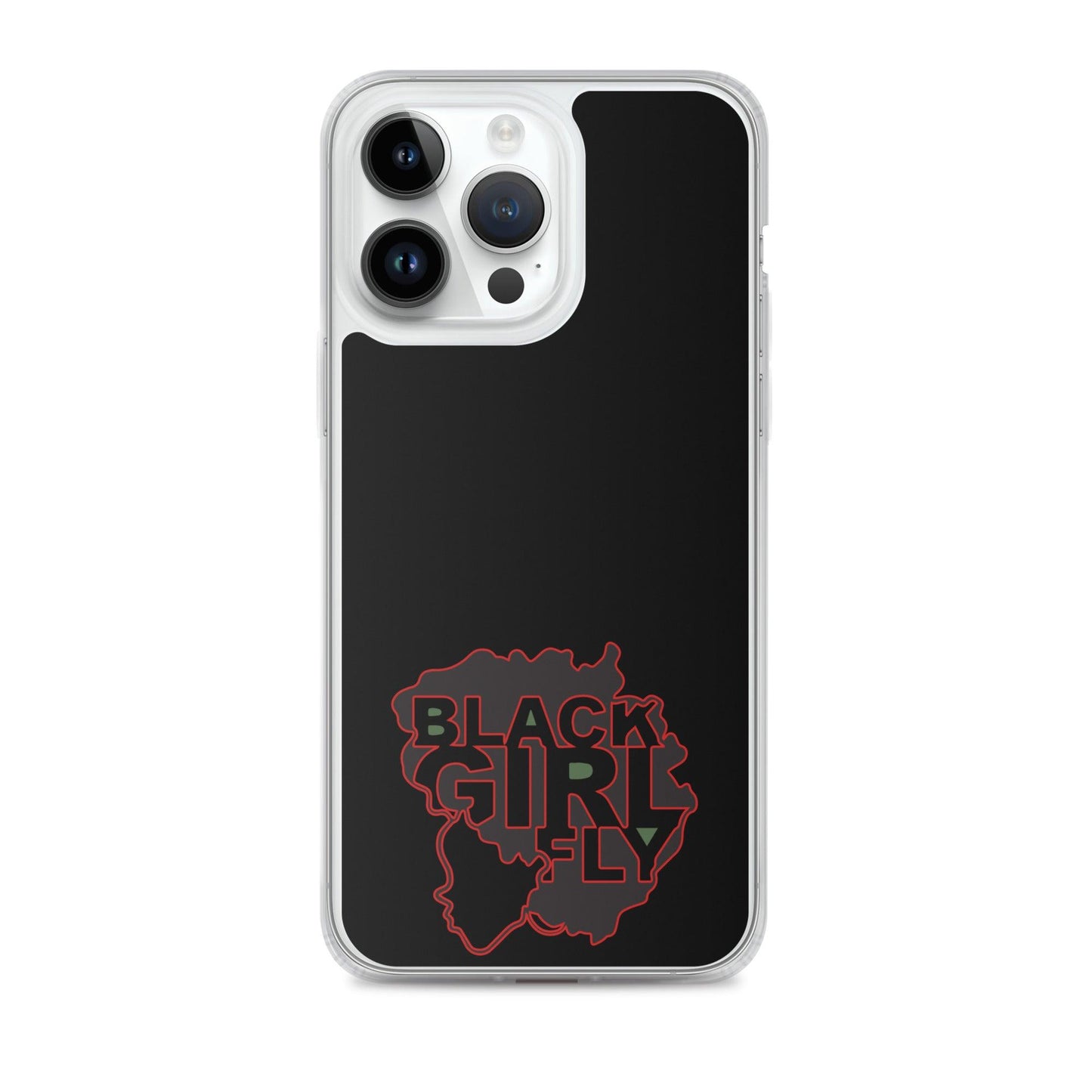 Black Girl Fly "Clear Black" Clear Case for iPhone® - Sons of SPPhillips