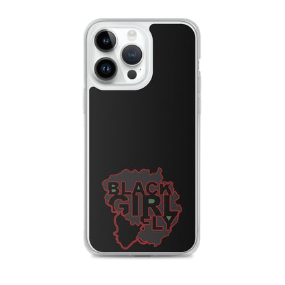 Black Girl Fly "Clear Black" Clear Case for iPhone® - Sons of SPPhillips