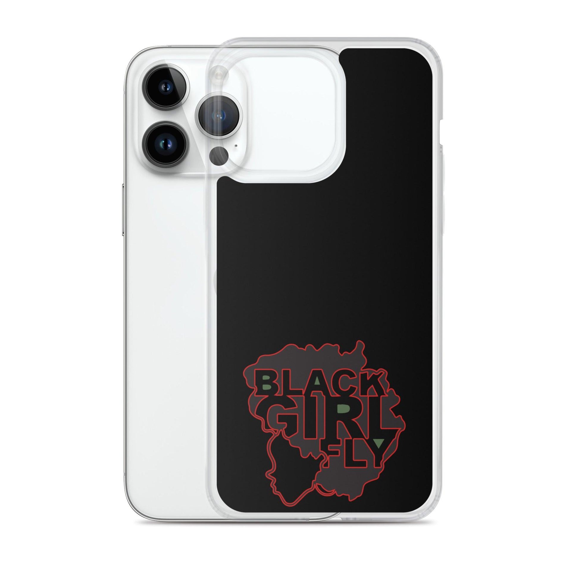 Black Girl Fly "Clear Black" Clear Case for iPhone® - Sons of SPPhillips