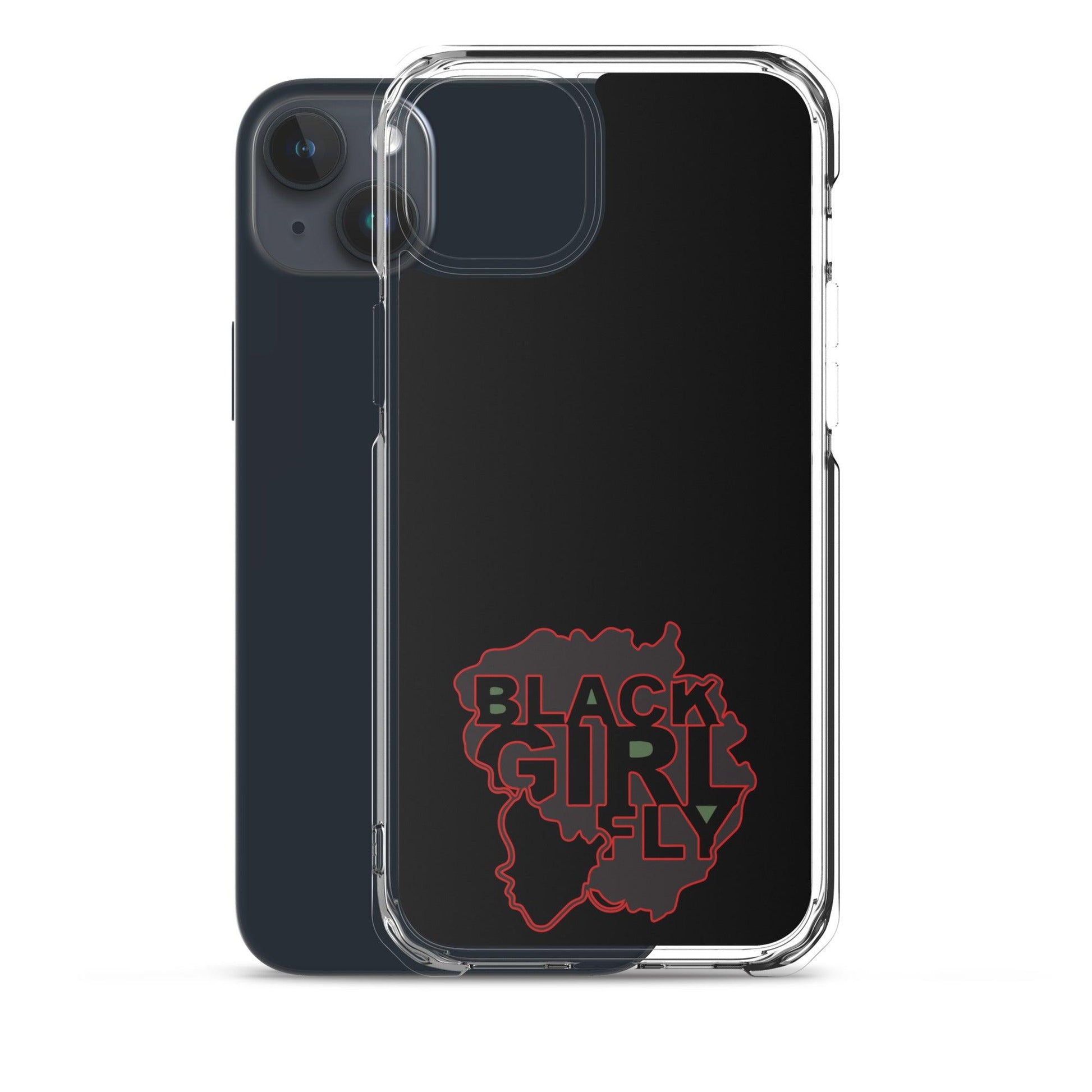 Black Girl Fly "Clear Black" Clear Case for iPhone® - Sons of SPPhillips