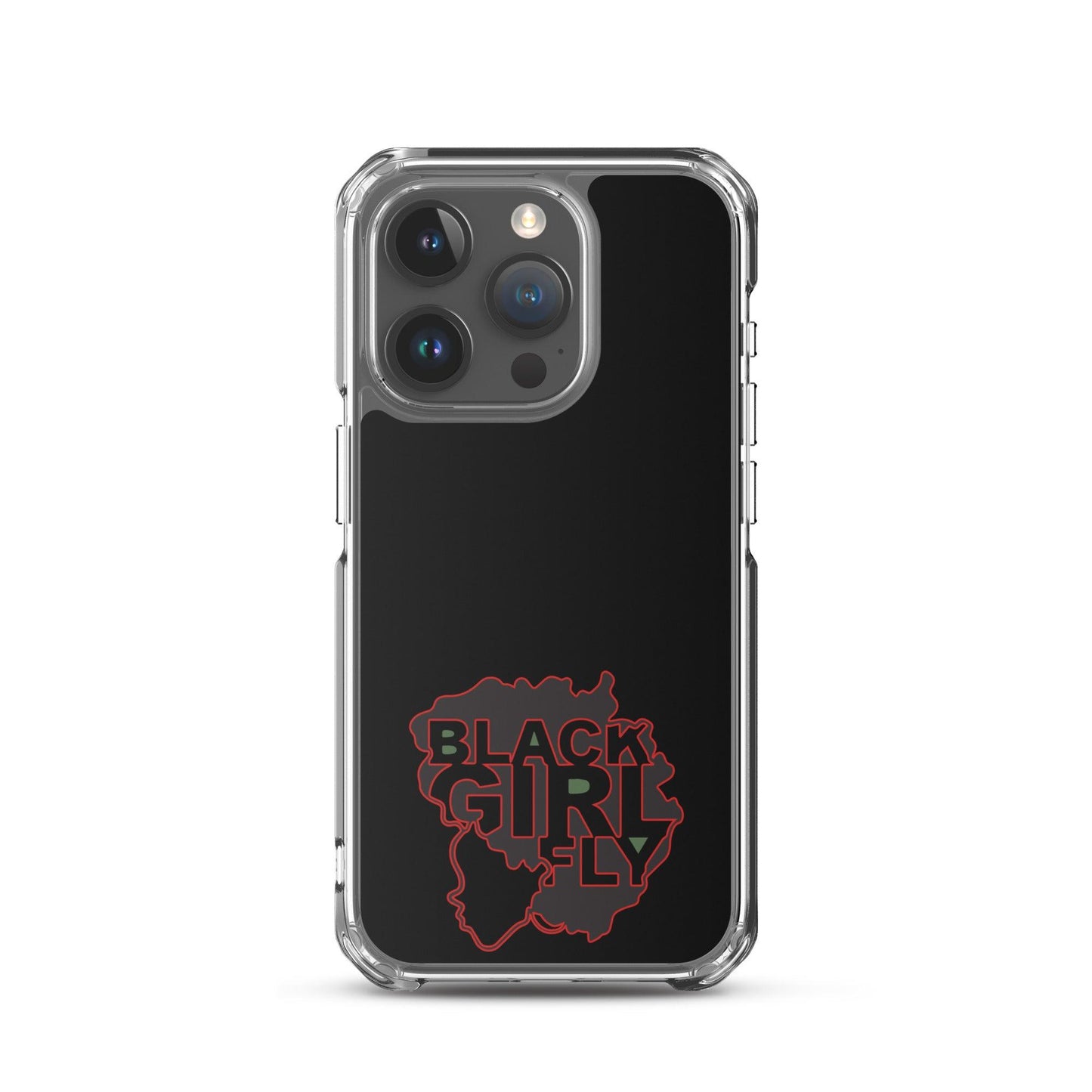Black Girl Fly "Clear Black" Clear Case for iPhone® - Sons of SPPhillips