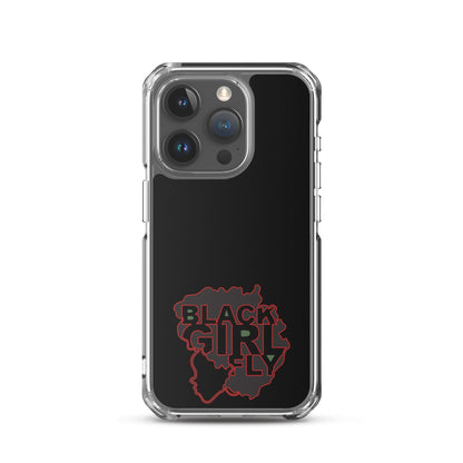 Black Girl Fly "Clear Black" Clear Case for iPhone® - Sons of SPPhillips