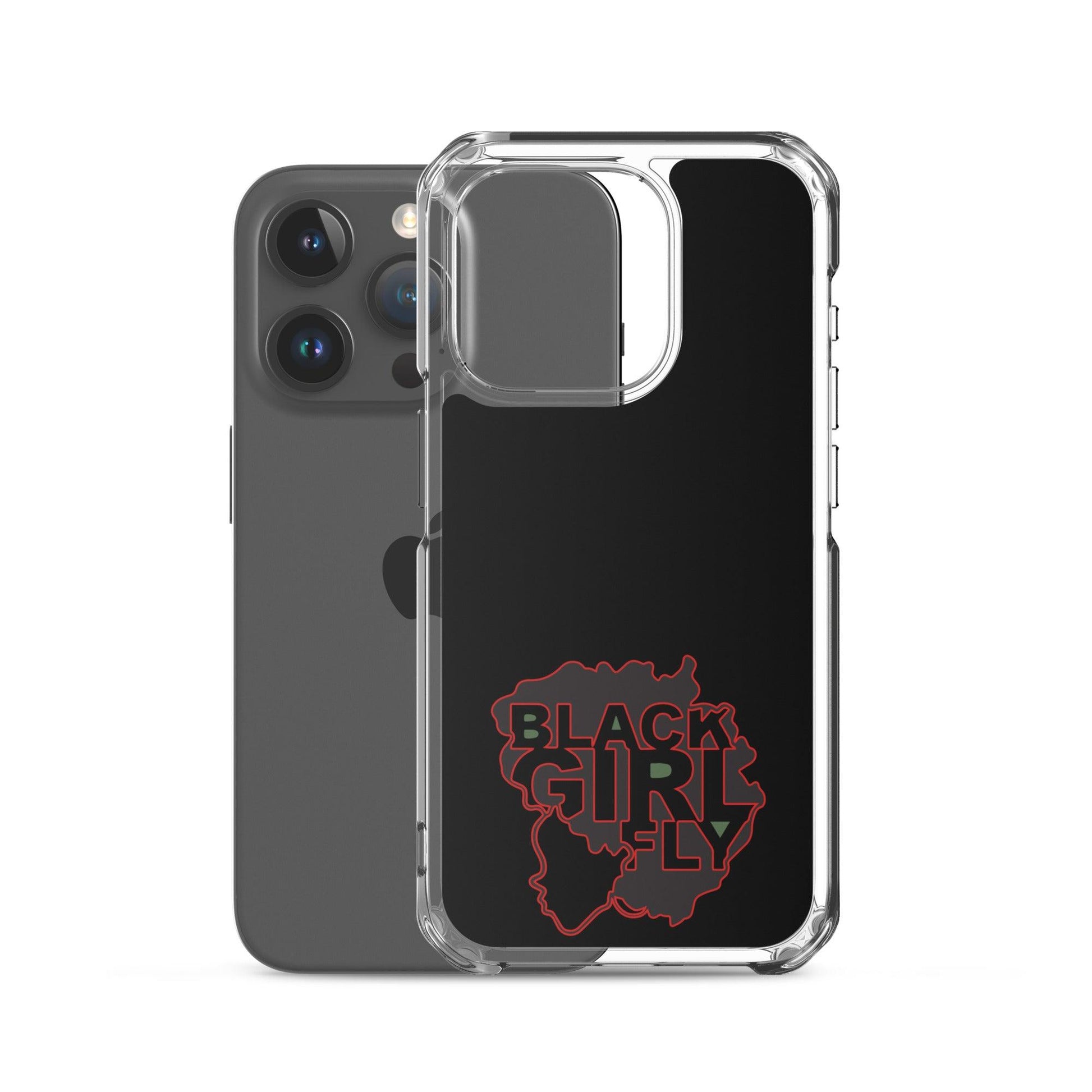 Black Girl Fly "Clear Black" Clear Case for iPhone® - Sons of SPPhillips