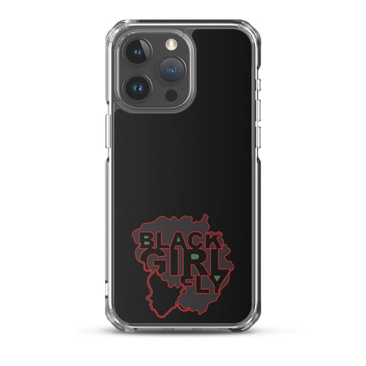 Black Girl Fly "Clear Black" Clear Case for iPhone® - Sons of SPPhillips