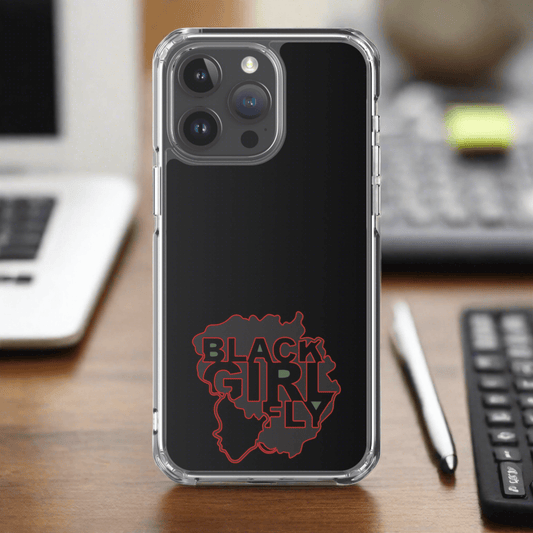 Black Girl Fly "Clear Black" Clear Case for iPhone® - Sons of SPPhillips