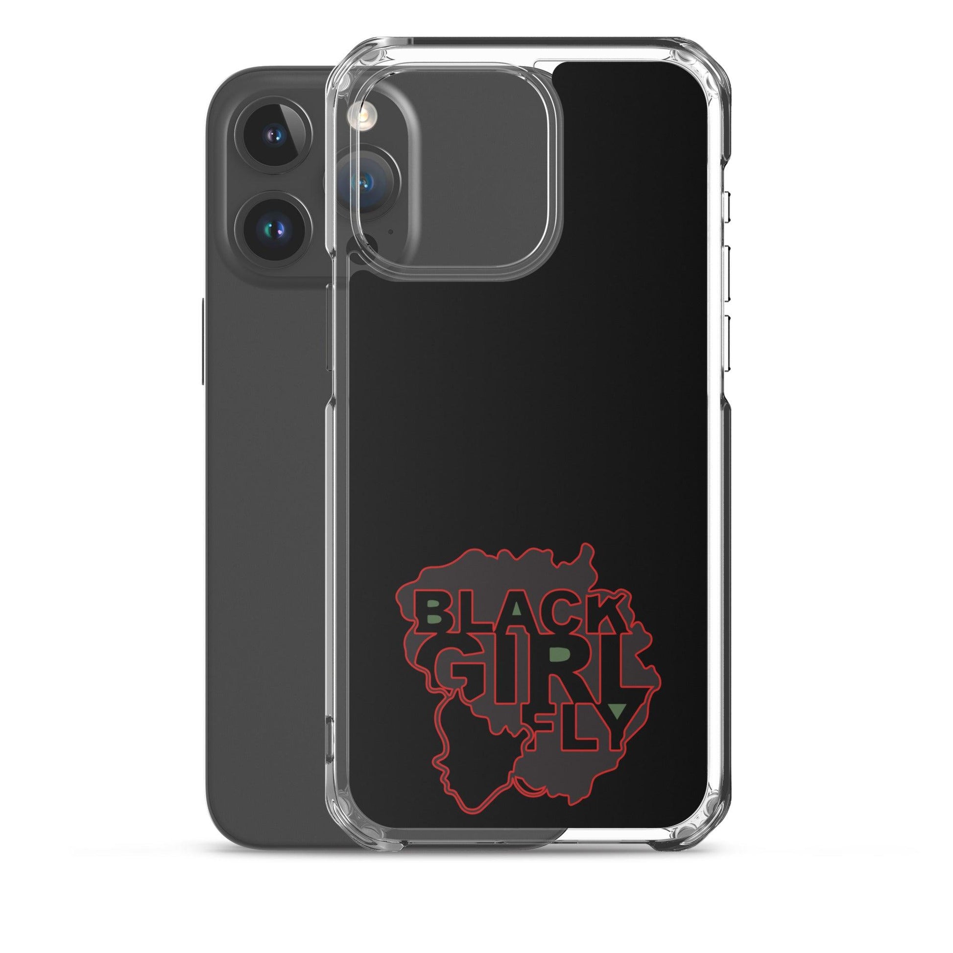 Black Girl Fly "Clear Black" Clear Case for iPhone® - Sons of SPPhillips