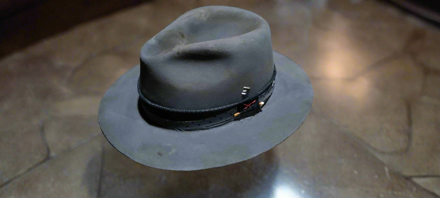 Stetson Hancock Fedora (Distressed) - Vintage-Inspired Classic Hat